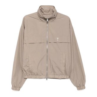 Ami Light Jackets, male, Gray, Size: XL Giubbino