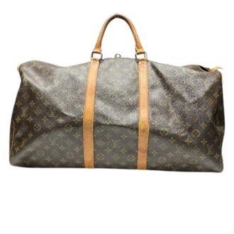 Louis Vuitton Pre-owned Keepall Monogram Boston Bag - unisex - Louis Vuitton Vintage - Vintage Weekend Bags - Brown - ONE SIZE - Pre-owned