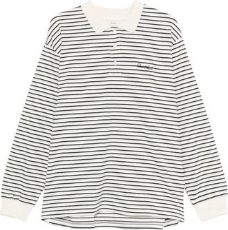 Dunst Striped Long-sleeve Polo Shirt
