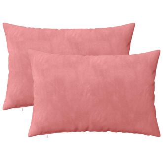 vidaXL Cuscino Con Cuscino Heerlen 2 Pz Rosa Velluto Vidaxl
