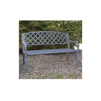 Papillon Papillon - panchina in ghisa midland CM.128x56x85H grigio arredo giardino esterno
