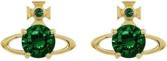 Vivienne Westwood Reina Crystal-embellished orb Stud Earrings - Green - One Size