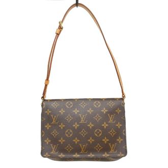 Louis Vuitton Musette Tango Monogram Canvas Brown Canvas Handbag (Pre-Owned)