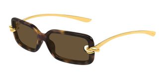 Bottega Veneta BV1439S 002 Womens Sunglasses Tortoiseshell Size 56