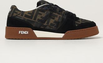 Fendi Sneakers Match Fendi in canvas jacquard e camoscio
