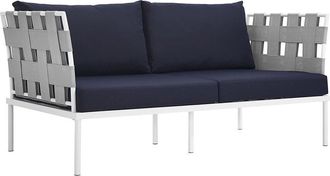 ModWay Discontinued Modway Outdoor Harmony Outdoor Patio Aluminum Loveseat