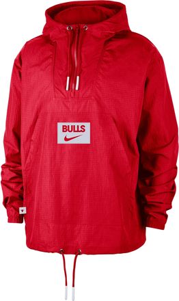 Nike Chicago Bulls Club Courtside Nike Mens NBA Anorak in Red | FZ7648-657