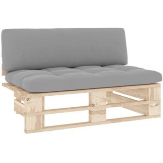 vidaXL Divano Centrale Giardino su Pallet in Legno di Pino Impregnato vidaXL