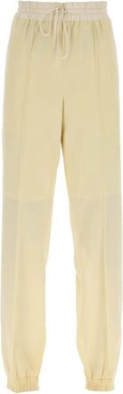 Jil Sander Trainingsbroeken - Dames - Sweatpants - Geel - S - Wol - Broeken