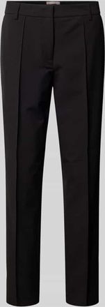 Christian Berg Hose in verk&uuml;rzter Passform mit L&auml;ngsn&auml;hten in Black, Gr&ouml;&szlig;e 34