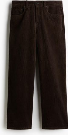 H&M Cordhose in Relaxed Fit - Brown
