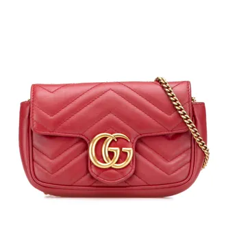 Gucci Gg Marmont Schoudertas Gequilted