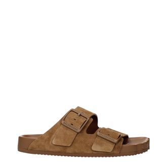 Balenciaga Sunday Sandalen und Clogs Damens Braunes Wildleder