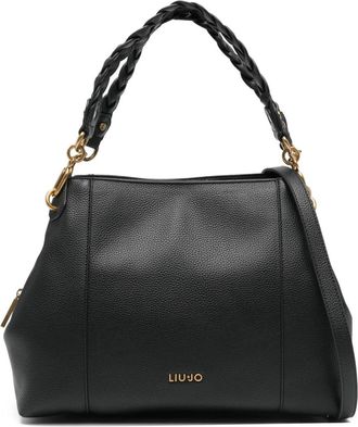 Liu Jo Borsa tote 34 media con manico intrecciato - Nero