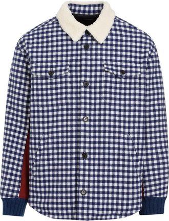 Undercover Navy Wool-Blend Bomber Jacket-Uomo