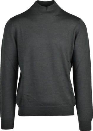 Gran Sasso Truien & Vesten, Heren, Groen, L, Lupetto Turtleneck