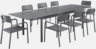 Sweeek Mesa De Jard&iacute;n Extensible De Aluminio 8 Sillas