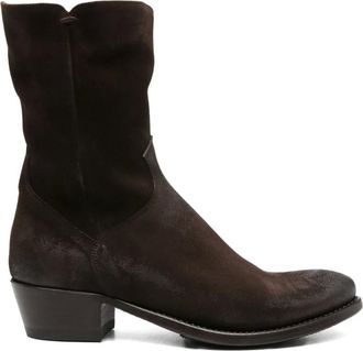 Pantanetti Suède cowboylaarzen - Bruin