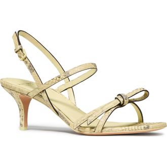 Kate Spade New York loop slingback sandal in Pale Citron at Nordstrom, Size 8.5