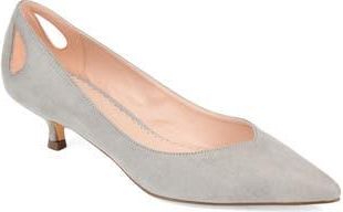 Journee Collection JOURNEE Goldie Kitten Heel Pump in Grey at Nordstrom Rack, Size 8