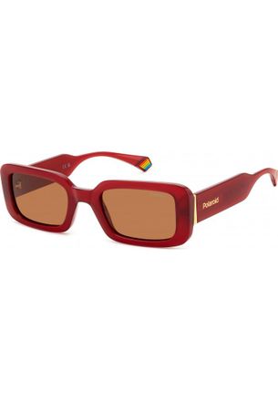 Polaroid Womens PLD-6208-S-X-C9AF2HE PLD 6208 52 S X C9AF2HE Sunglasses - Red - One Size