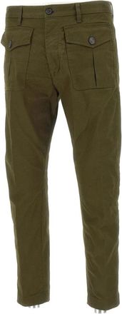 Dsquared2 Ranger Chino Pant Broeken - Heren - Slim Fit Broeken - Groen - S - Katoen - Broeken