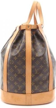 Louis Vuitton Pre-owned Bucket Bags, female, Brown, Size: ONE SIZE Pre-owned Canvas shoulder-bags