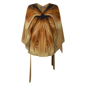 Alberta Ferretti Overhemden, Dames, Veelkleurig, S, Elegante Cape