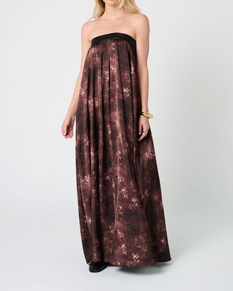 WeWoreWhat Strapless Maxi Dress in Chestnut Multi at Nordstrom, Size X-Small