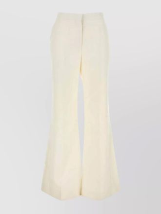 Givenchy linen wide-leg flared trousers
