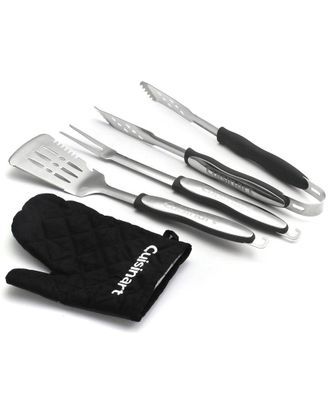 Cuisinart Grilling Tool Set With Grill Glove Cgs-134Bl
