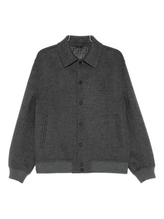 Fendi Bomber in lana - Grigio