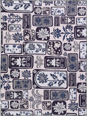 Agua Bendita Bou Batik beach towel - White