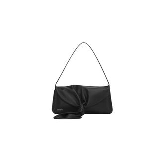 Rotate ROTATE Birger Christensen, Shoulder Bags, female, Black, Size: ONE SIZE Draped Shoulder Bag