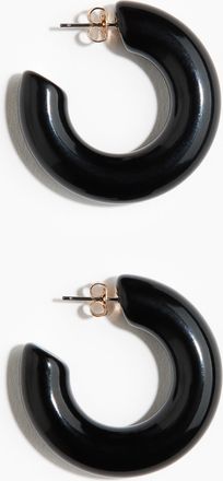 H&M Chunky Hoop-Ohrringe - Schwarz