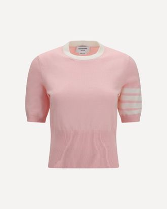 Thom Browne Hector Intarsia T-shirt Female 44