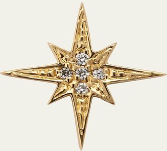 Sydney Evan Diamond Starburst Stud Earring, Single