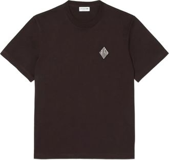 Lacoste diamond-badge T-shirt - men - Cotton - 3 - Brown