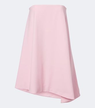 Jil Sander Abito corto bustier in lana vergine