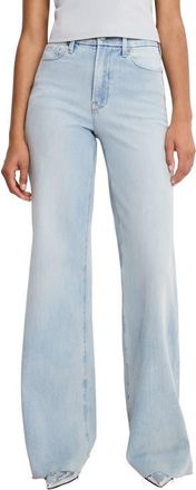 Good American Soft-Tech Good Waist Palazzo Jeans in Indigo1145 at Nordstrom, Size 12