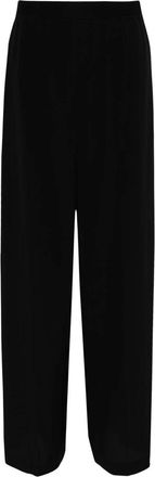 Joseph Zijden Hoge Taille Zwarte Broek - Dames - Straight fit broeken - Zwart - M - Broeken
