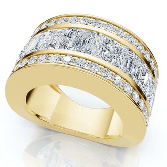 Pompeii3 5 3/4ct Bold Diamond Statement Ring 14k Gold or Platinum Lab Grown
