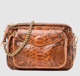 CLARIS VIROT Sac Big Charly Python Moka