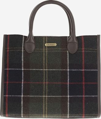 Barbour Barrhill draagtas van wolmix met ruitpatroon