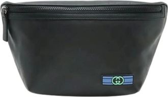 Gucci Pre-owned Belt Bags, male, Black, Size: ONE SIZE Pre-owned Crystal GG Belt Bag