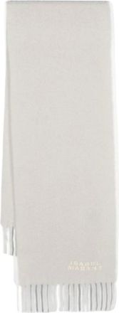 Isabel Marant Wollen sjaal met franjes - Dames - Accessoires - Beige - Maat: ONE Size Wol