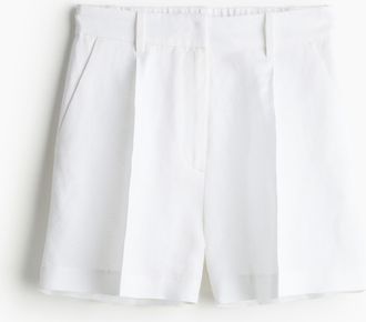 H&M Shorts aus Leinenmix - White