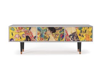 StoryZ Mueble de TV amarillo 2 cajones y 2 puertas L 170 cm