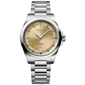 Longines Conquest Automatic Champagne Dial Steel Mens Watch L3.720.4.62.6