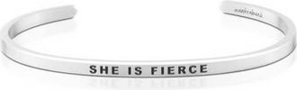 Mantra She Is Fierce bracelet in Silver at Nordstrom